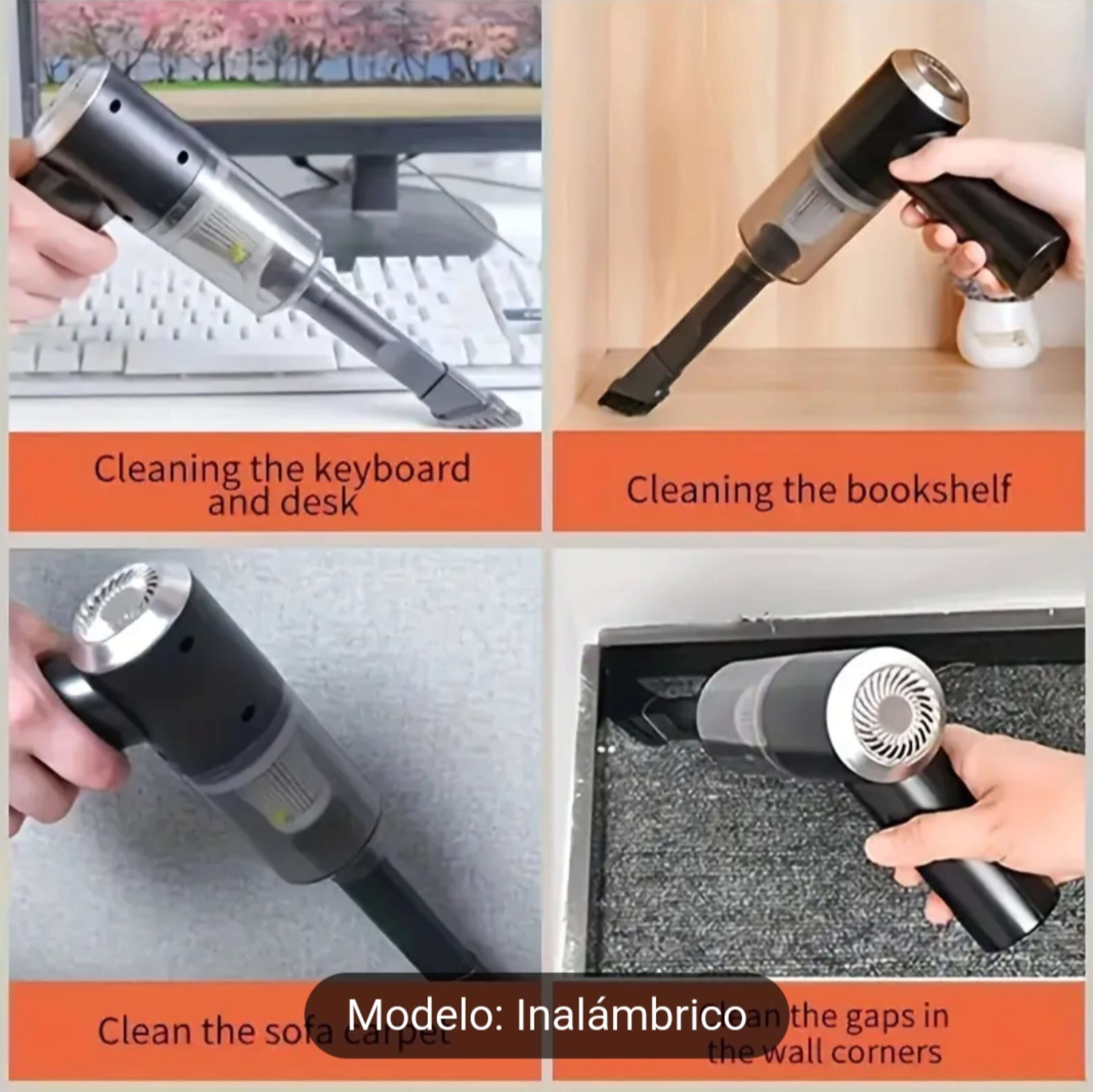 1 pza Aspiradora Inalámbrica de Alta Potencia